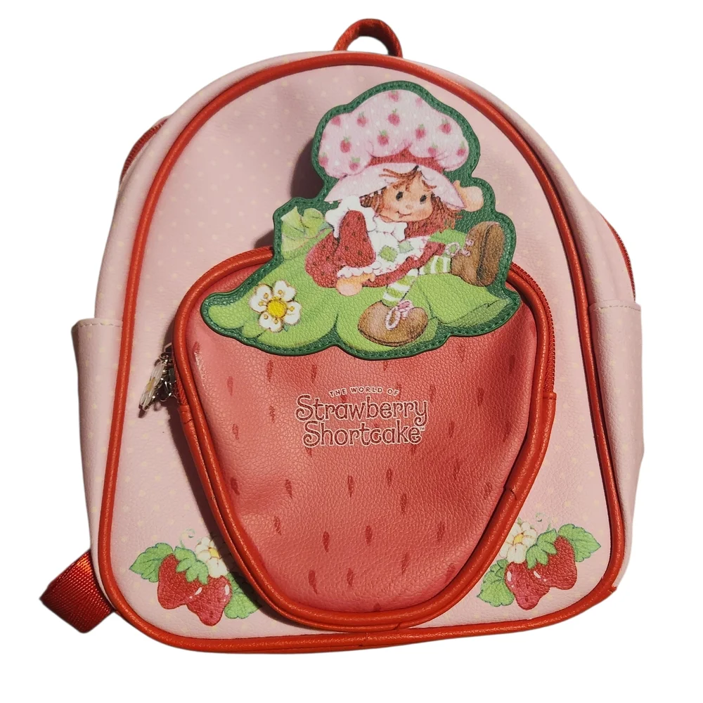Strawberry Shortcake Kids Backpack - Pink and Red - Picture 1 of 4